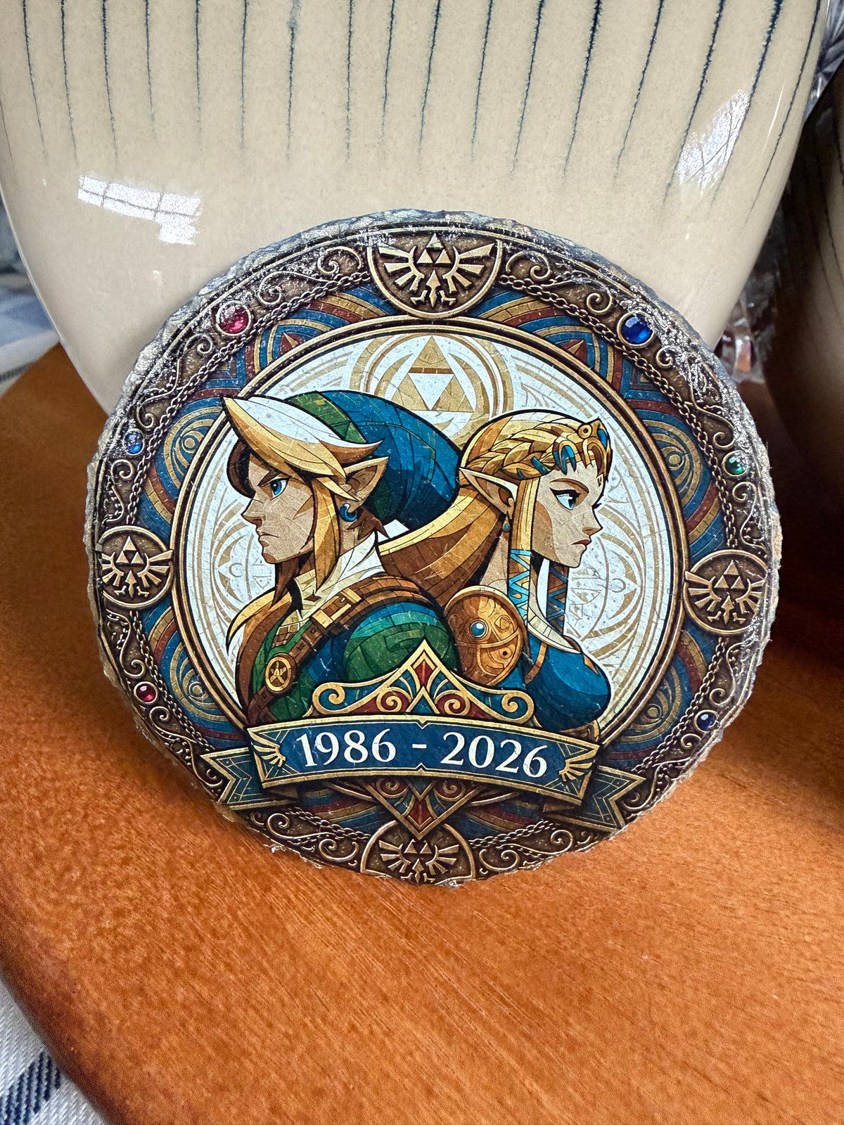 Adventurer's Legacy Slate Coaster Set — 40 Years of Legend