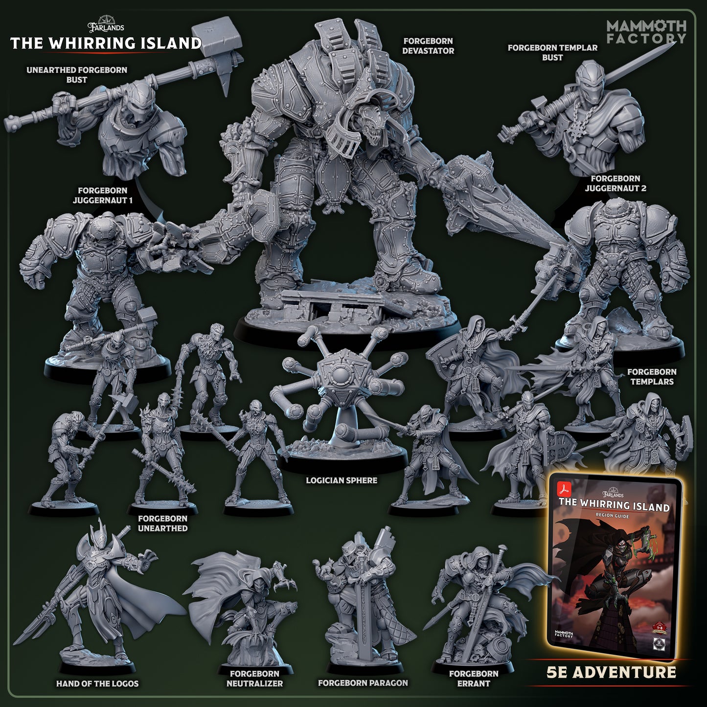 Farlands: The Whirring Island | D&D 5e Campaign Miniatures | Lasered Moon