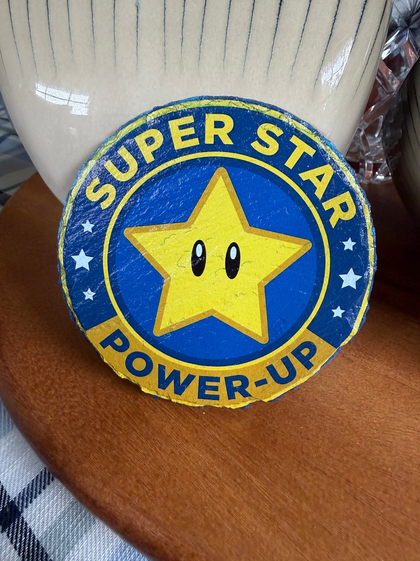Retro Power-Up Slate Coaster Set