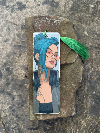 Cyberpunk Wood Bookmark Set – Bundle of 4 (Set A)