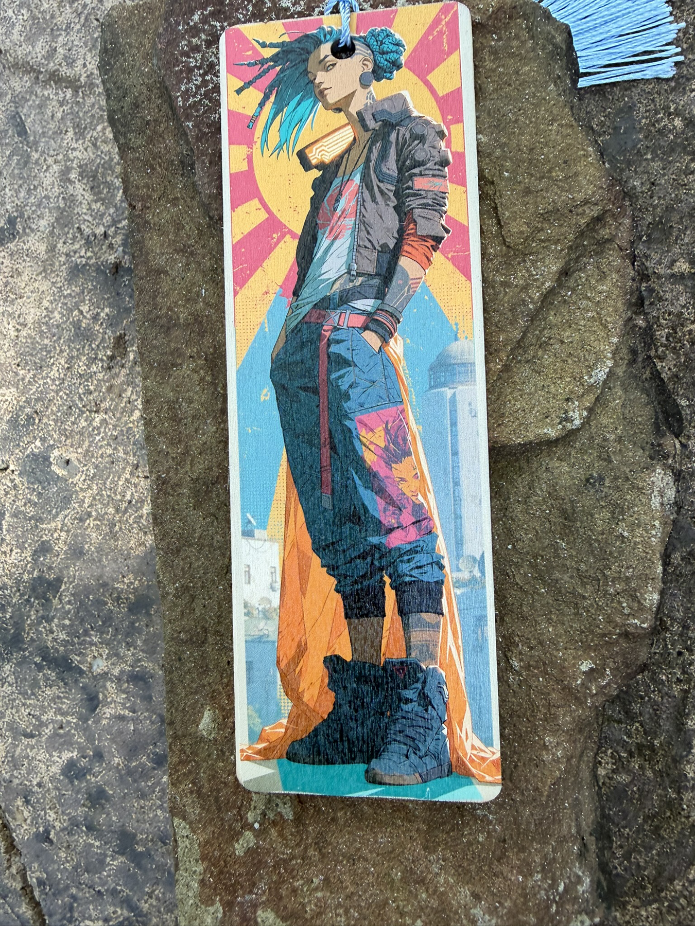 Cyberpunk Wood Bookmark Set – Bundle of 4 (Set A)