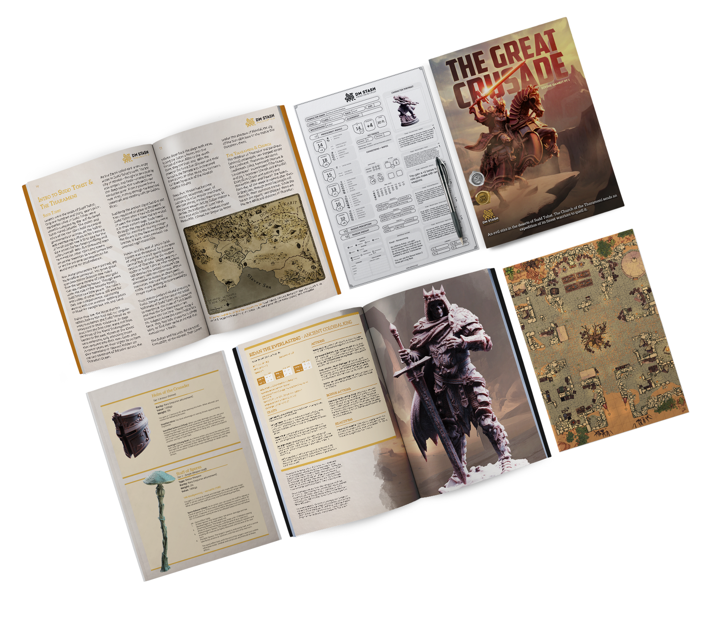The Great Crusade - Divine Gambit Part 1 D&D 5e campaign miniature bundle