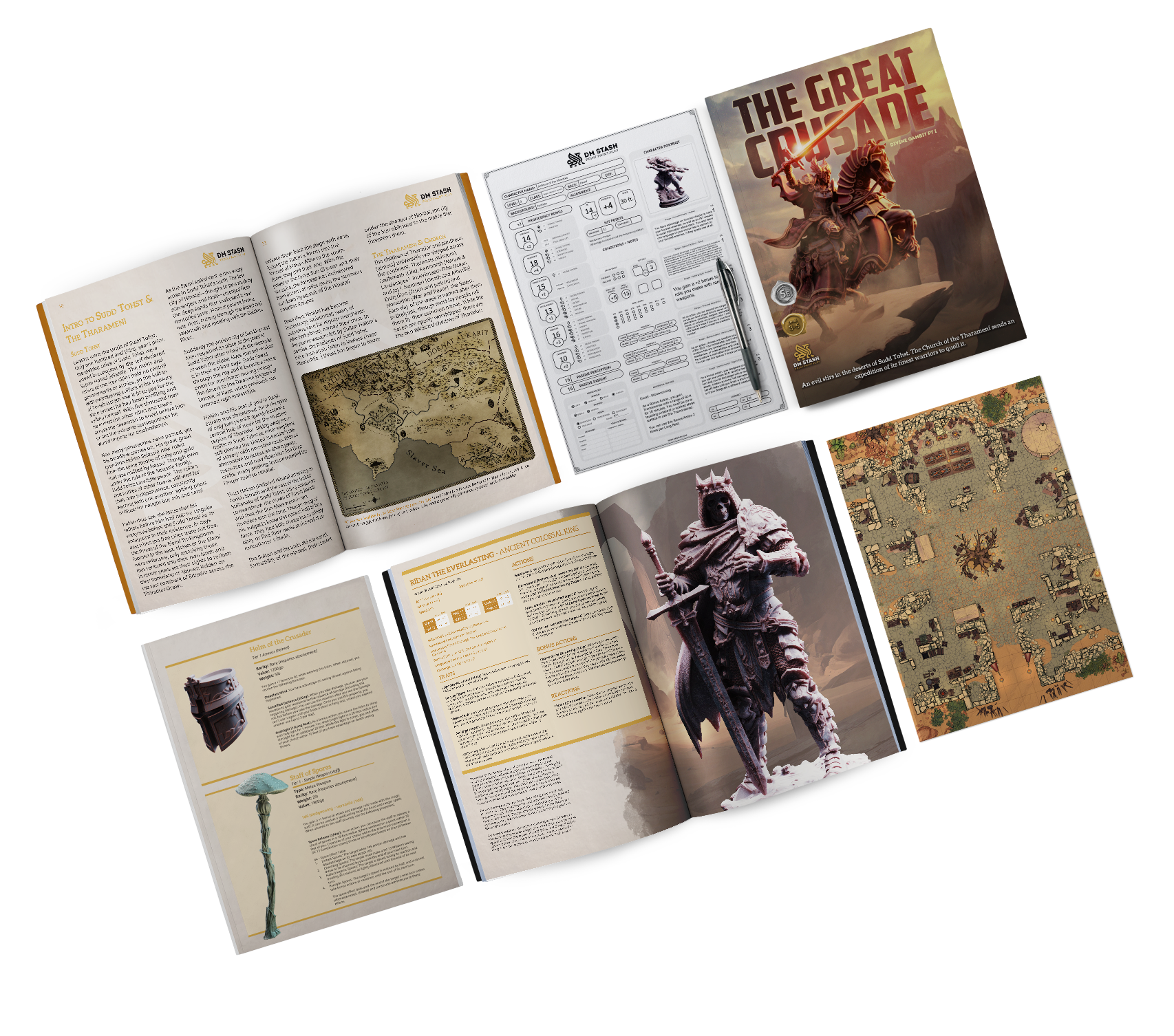 The Great Crusade - Divine Gambit Part 1 D&D 5e campaign miniature bundle
