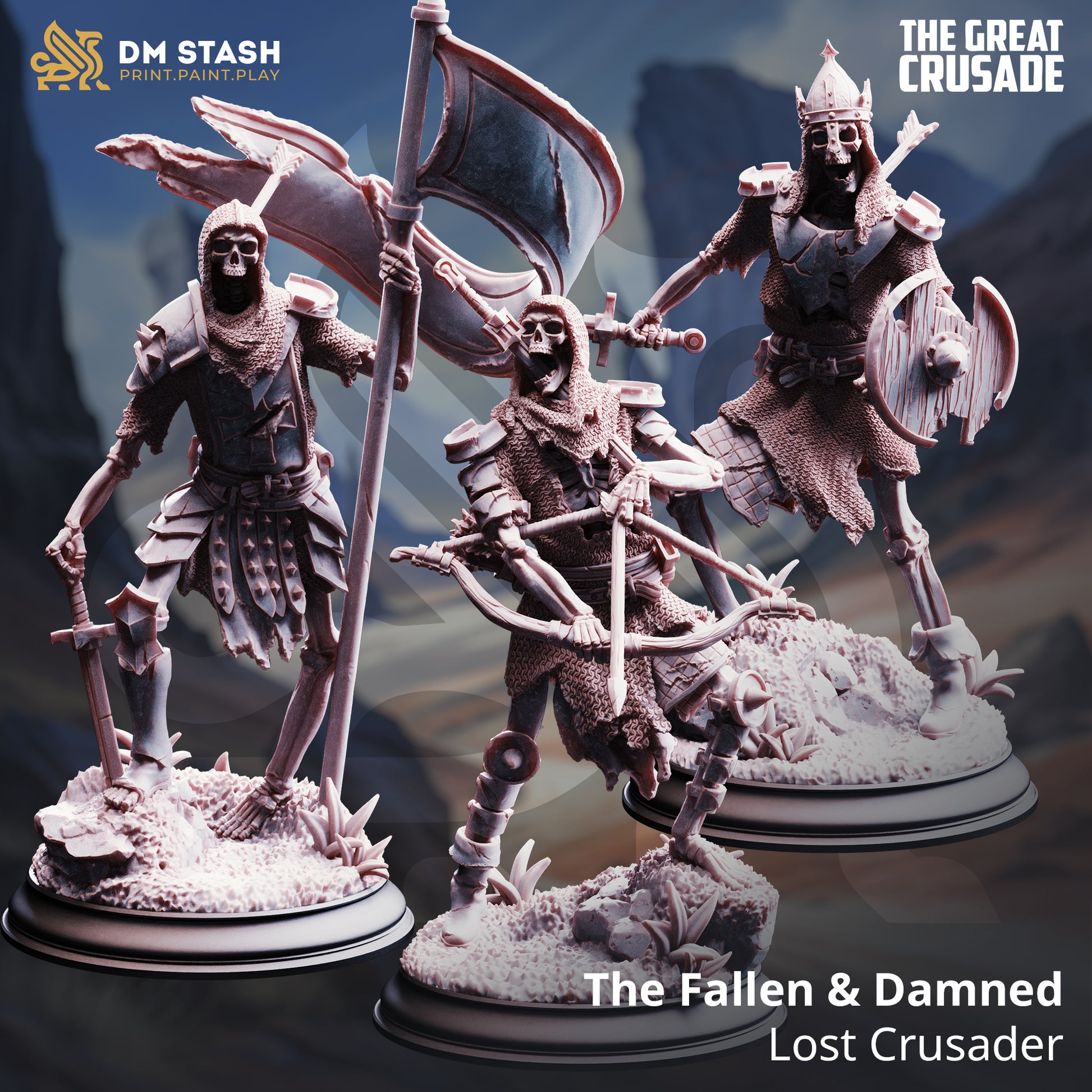 The Great Crusade - Divine Gambit Part 1 D&D 5e campaign miniature bundle