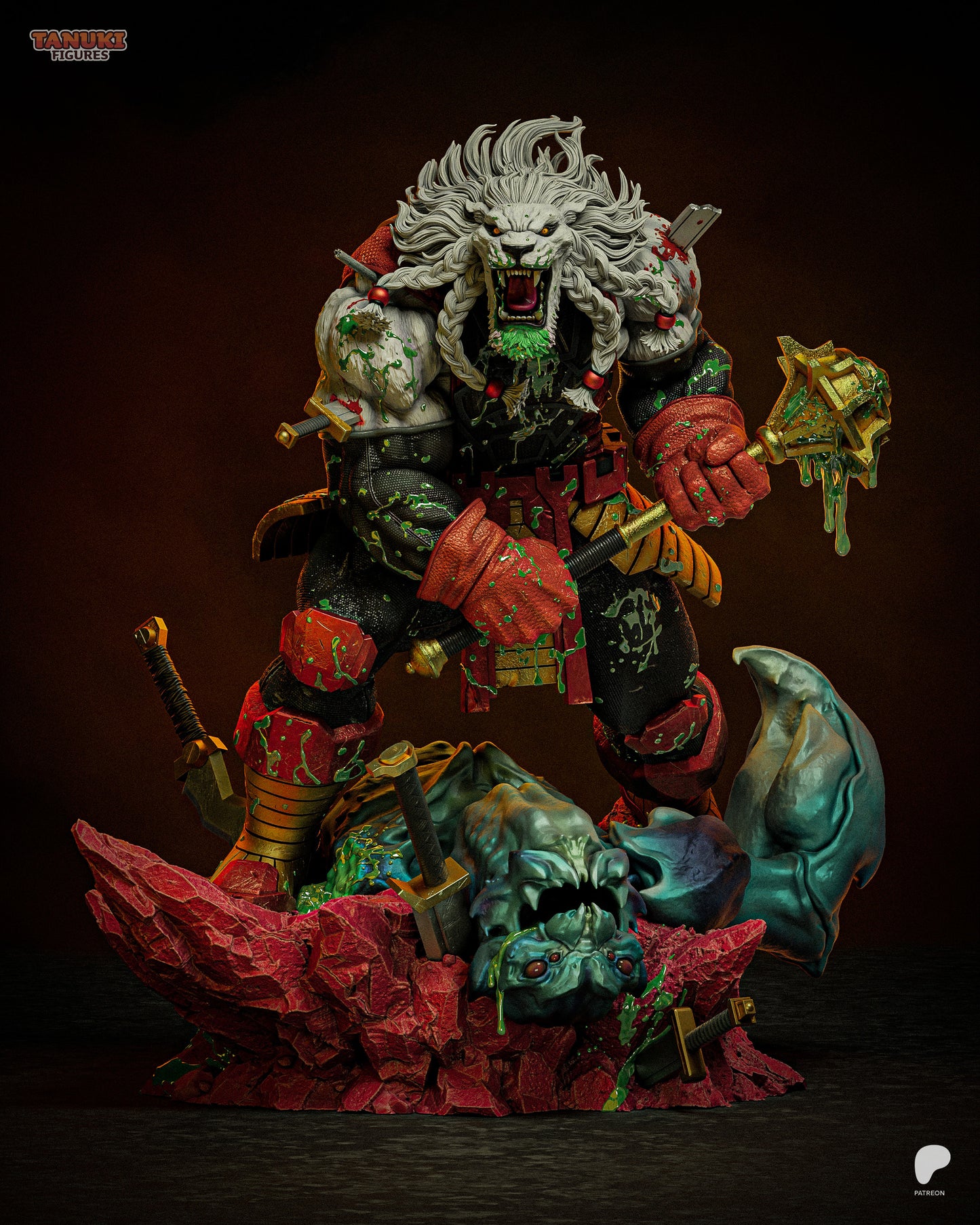 Battle Beast Invincible inspired 3D printed resin statue