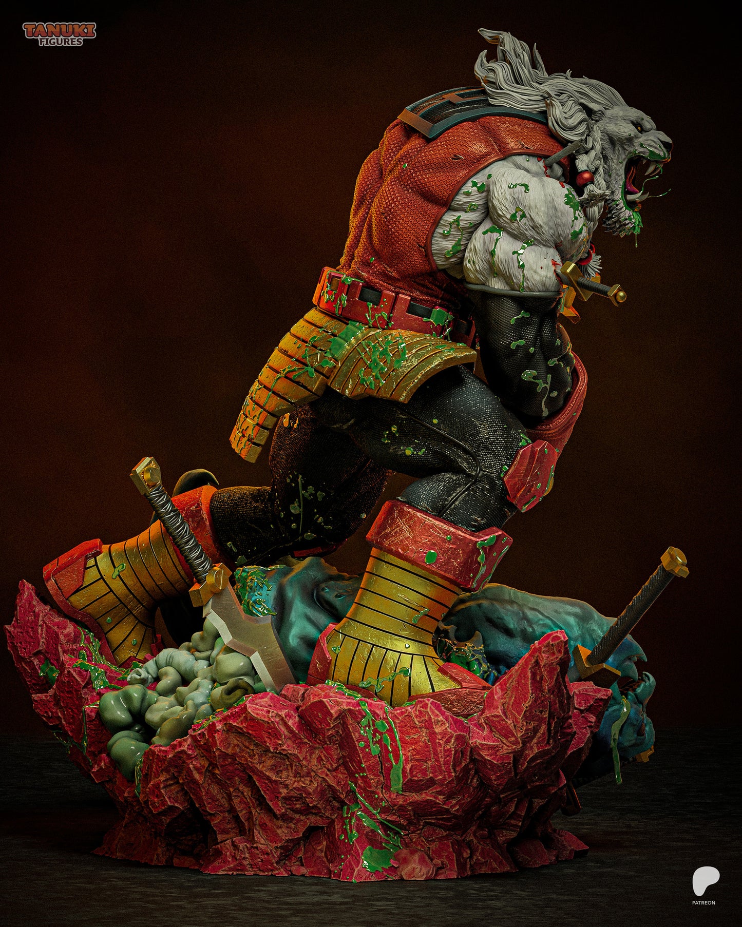 Battle Beast Invincible inspired 3D printed resin statue