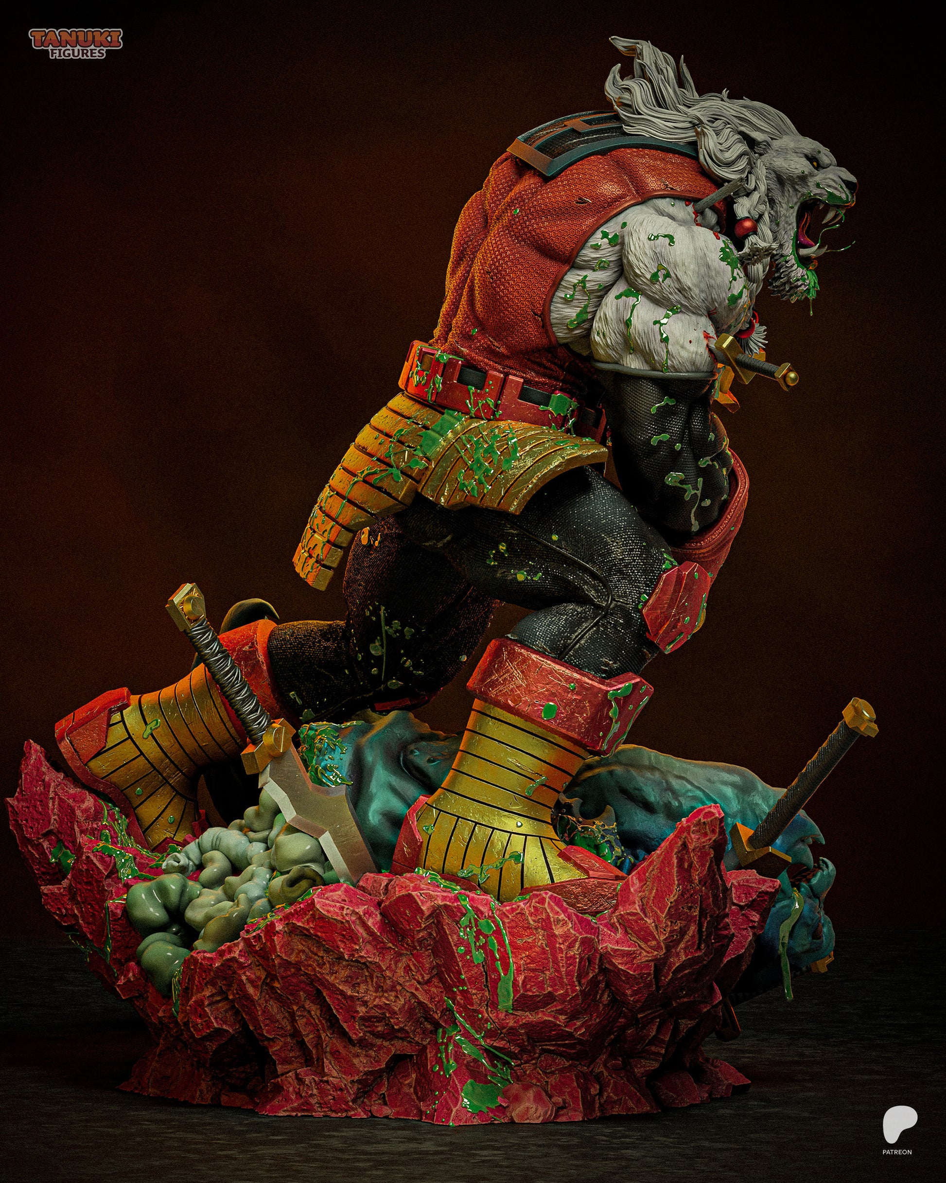 Battle Beast Invincible inspired 3D printed resin statue