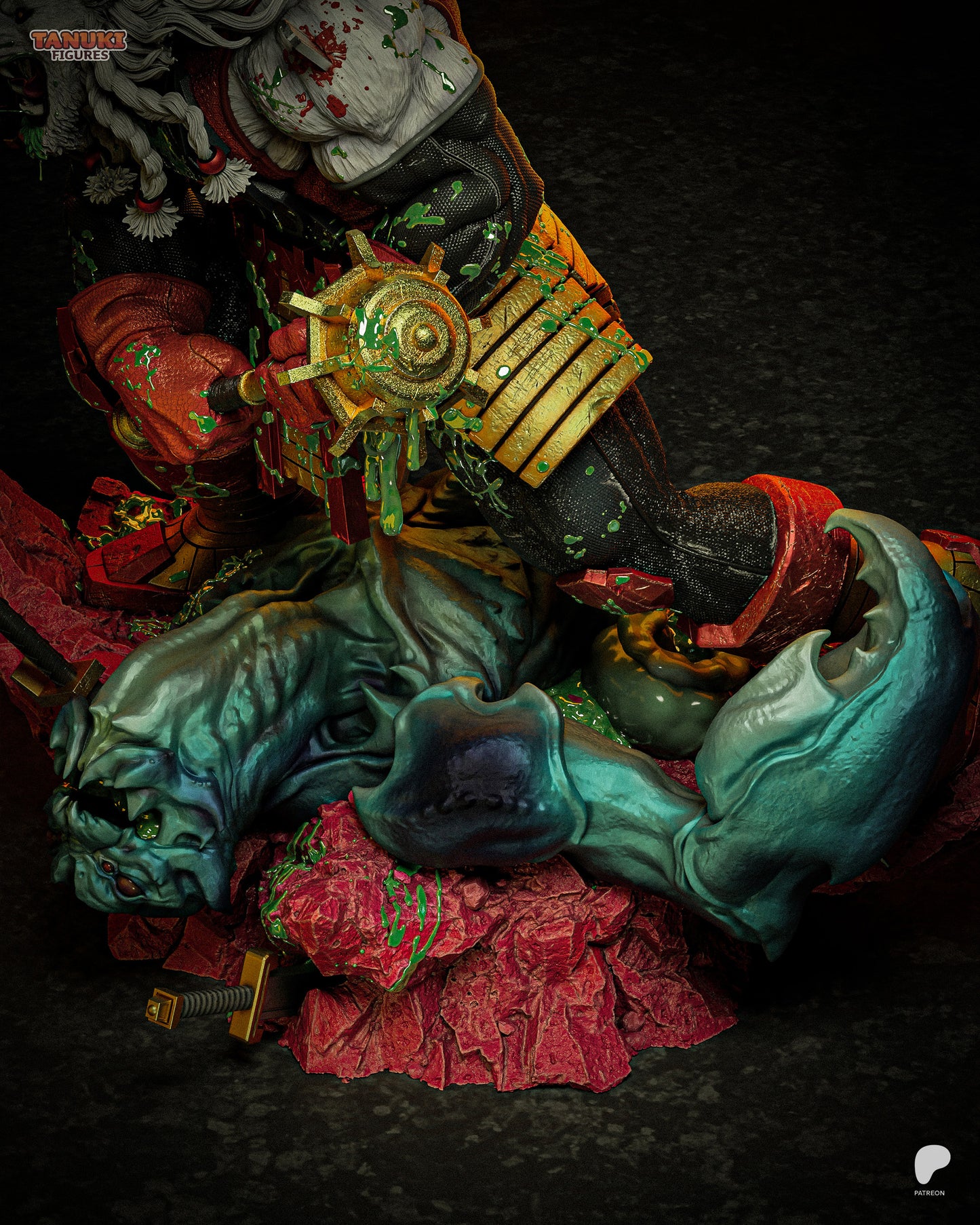 Battle Beast Invincible inspired 3D printed resin statue