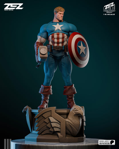 Captain America superhero resin collectible unpainted