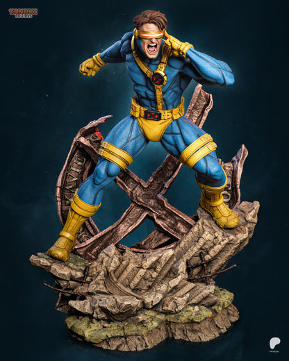 Cyclops X-Men inspired 3D printed resin statue