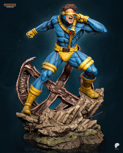 Cyclops X-Men inspired 3D printed resin statue