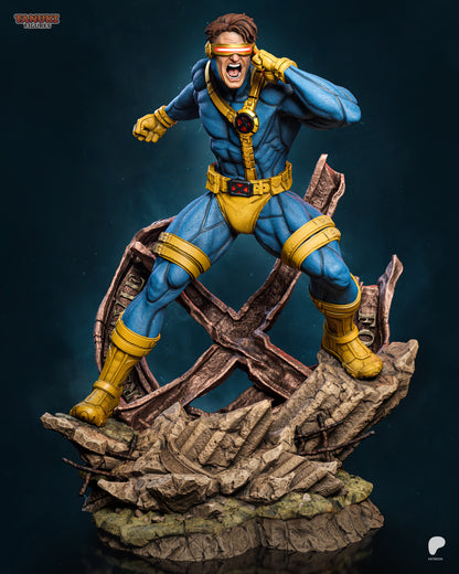 Cyclops X-Men inspired 3D printed resin statue