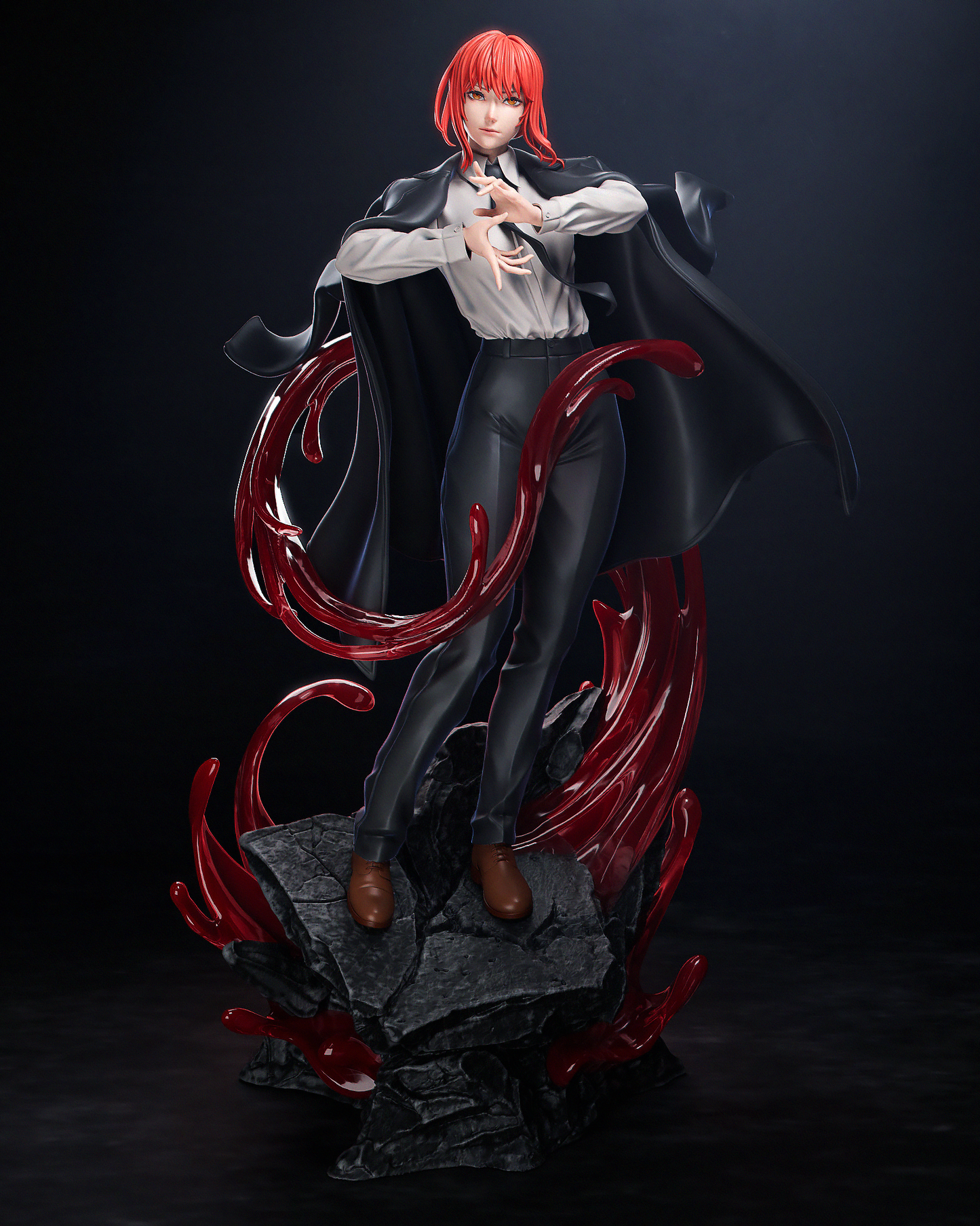 Makima Chainsaw Man inspired 3D printed resin statue