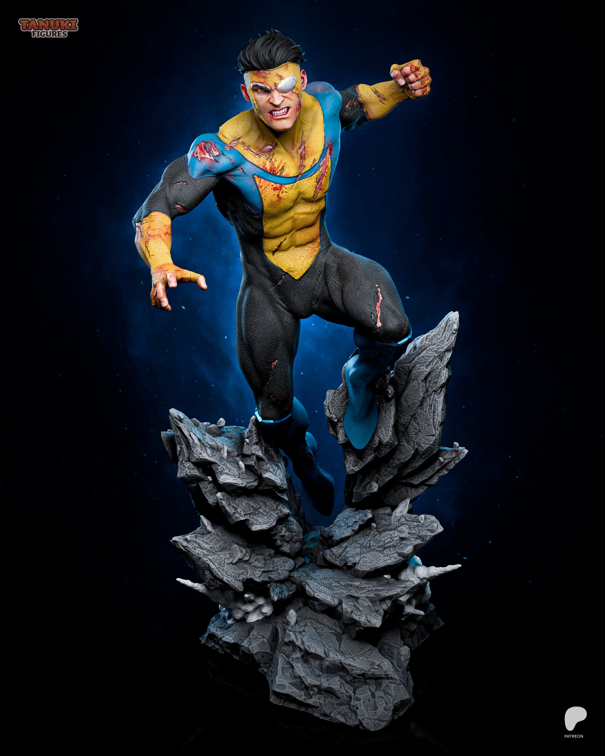 Mark Grayson Invincible inspired 3D printed resin statue