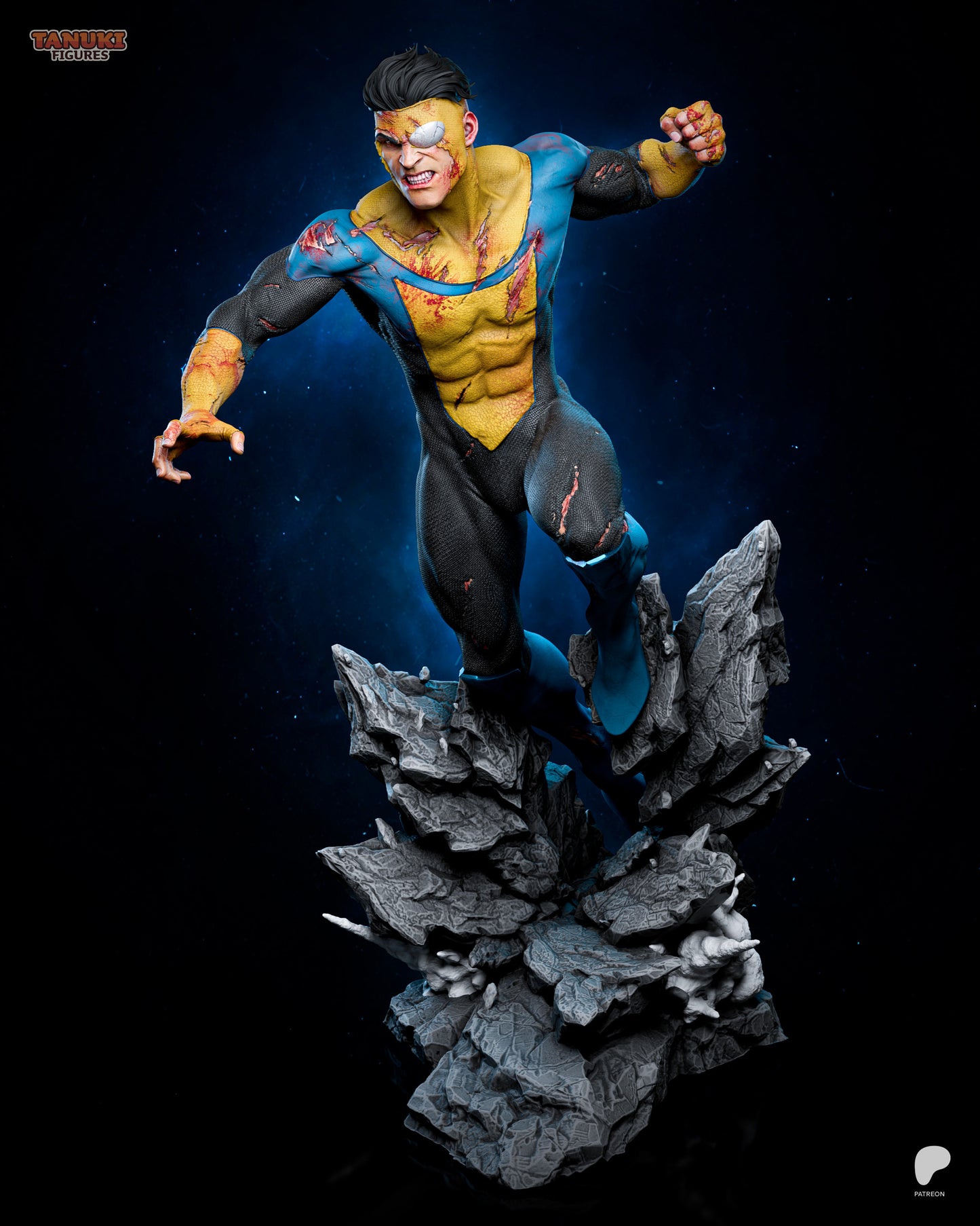 Mark Grayson Invincible inspired 3D printed resin statue