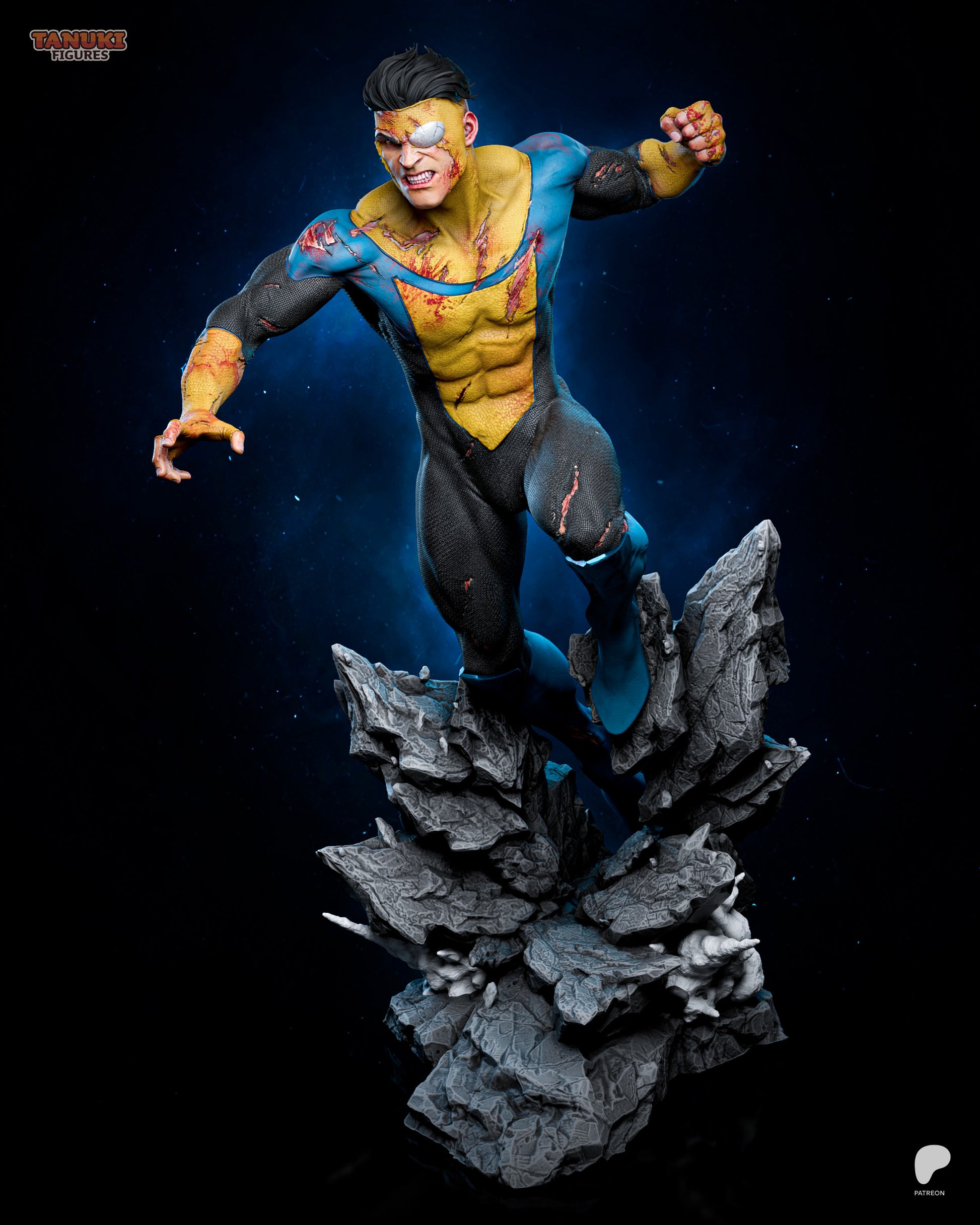 Mark Grayson Invincible inspired 3D printed resin statue