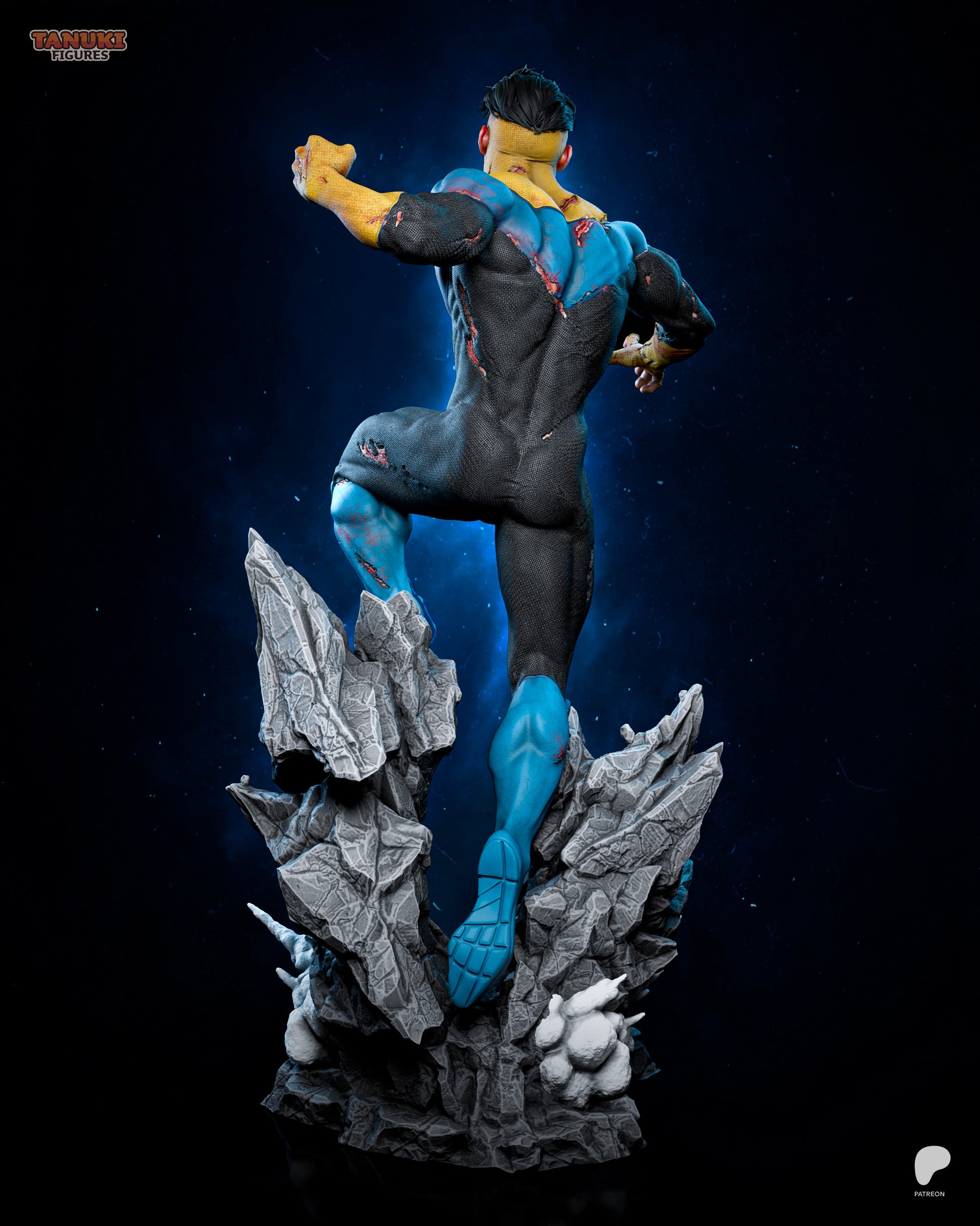 Mark Grayson Invincible inspired 3D printed resin statue