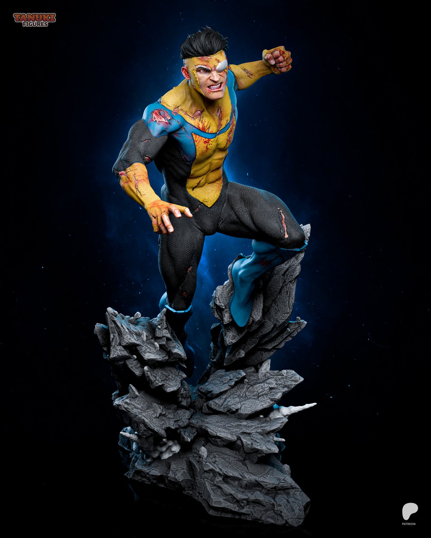 Mark Grayson Invincible inspired 3D printed resin statue