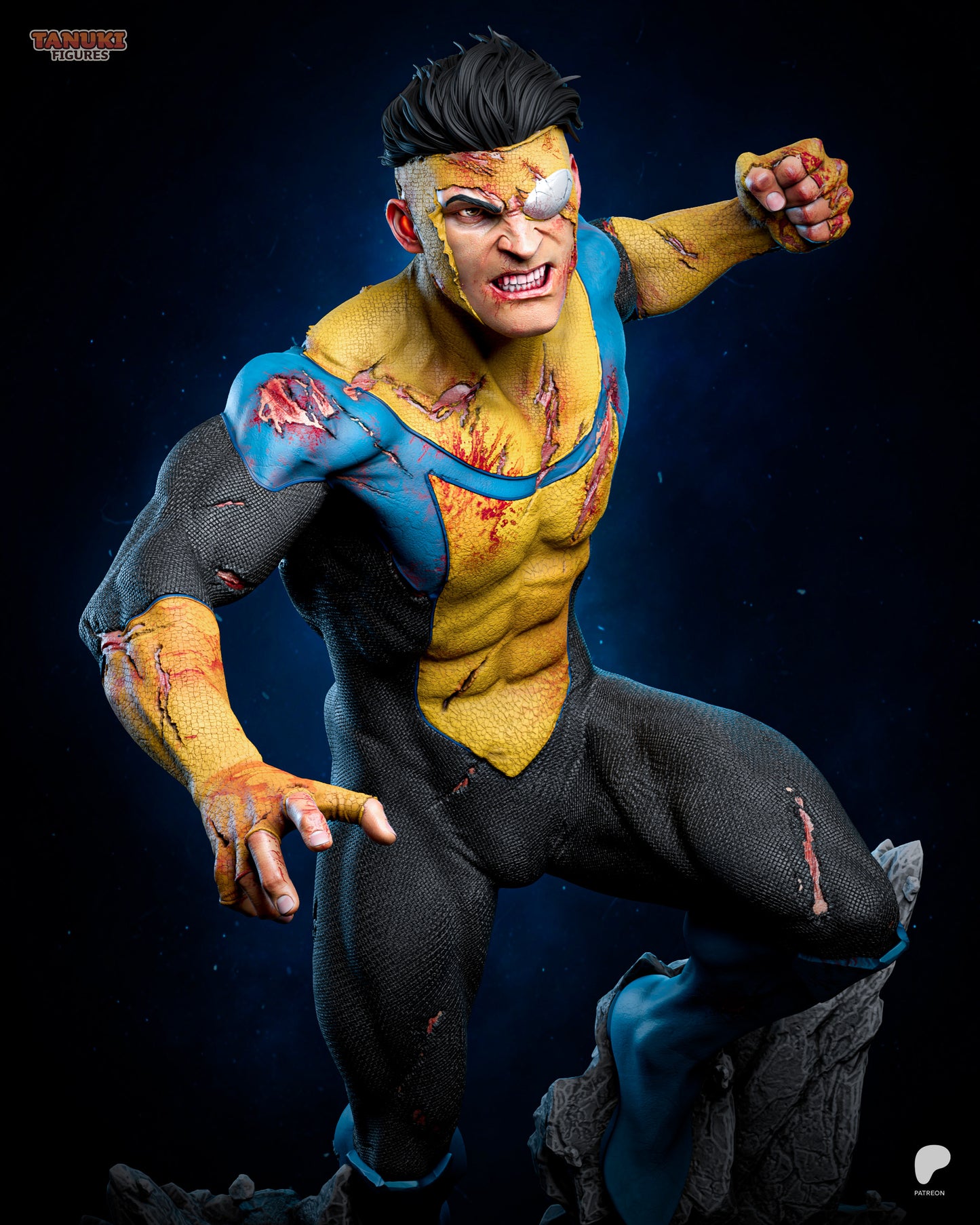 Mark Grayson Invincible inspired 3D printed resin statue