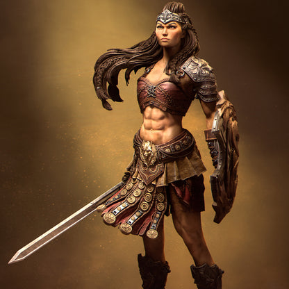 Rieka the Gladiator 3D printed resin statue