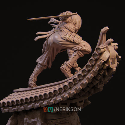Shizuka shadow ninja 3D printed resin statue