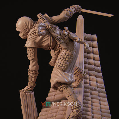 Shizuka shadow ninja 3D printed resin statue