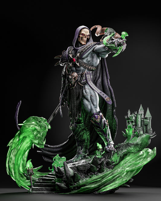 Skeletor Masters of the Universe inspired 3D printed resin statue