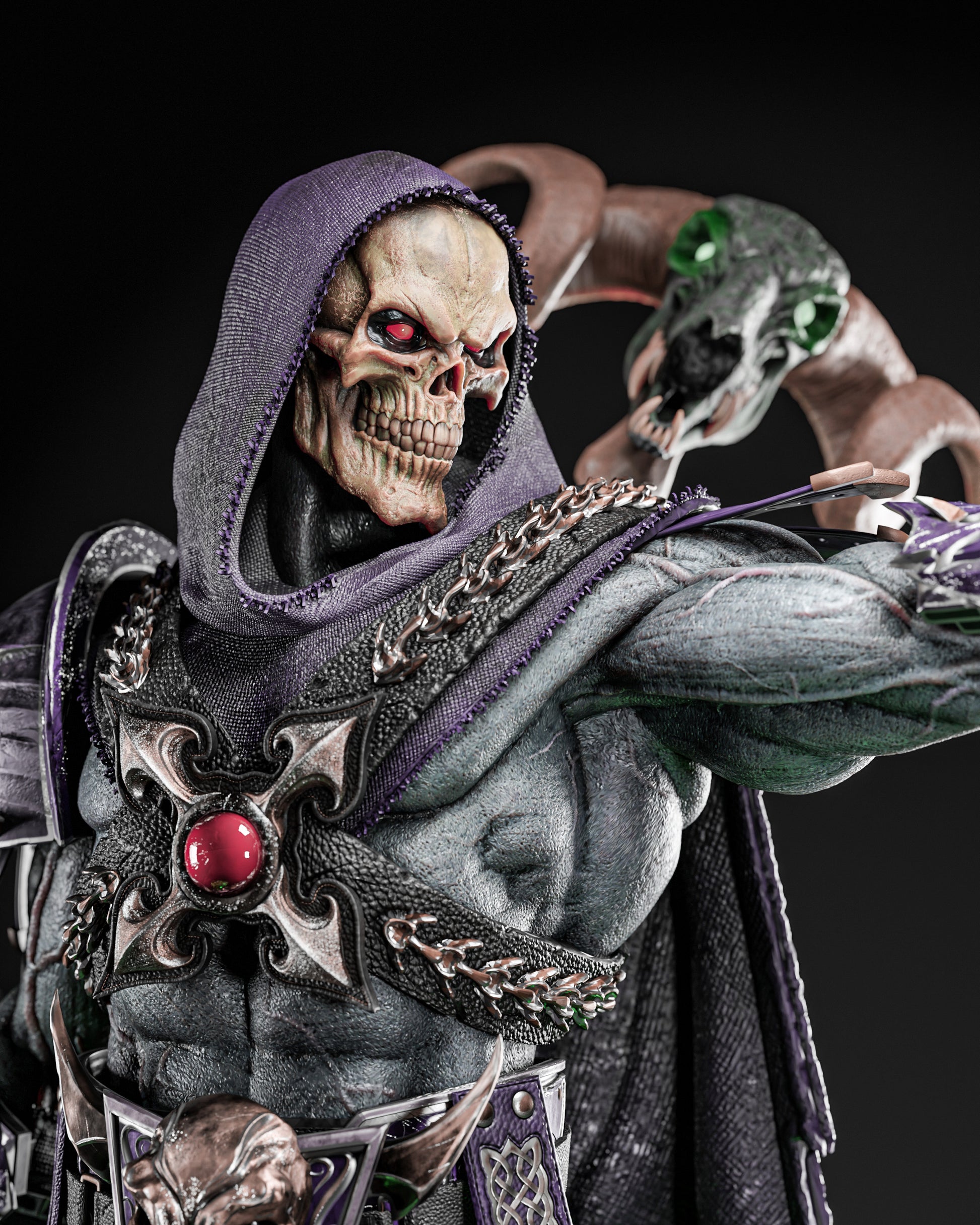 Skeletor Masters of the Universe inspired 3D printed resin statue