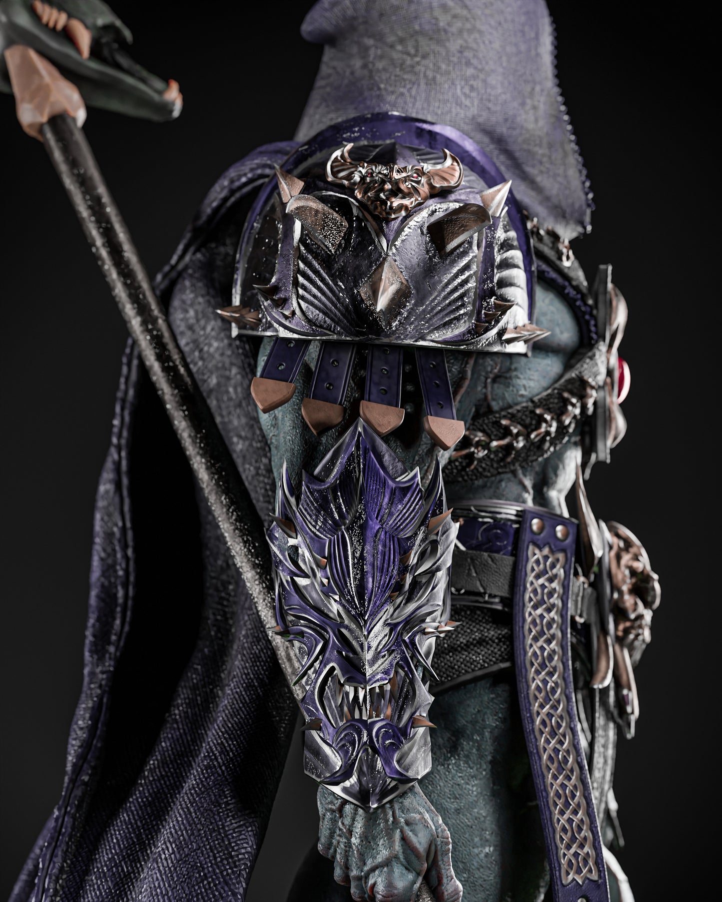 Skeletor Masters of the Universe inspired 3D printed resin statue