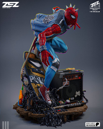 Spider-Punk Marvel inspired 3D printed resin statue