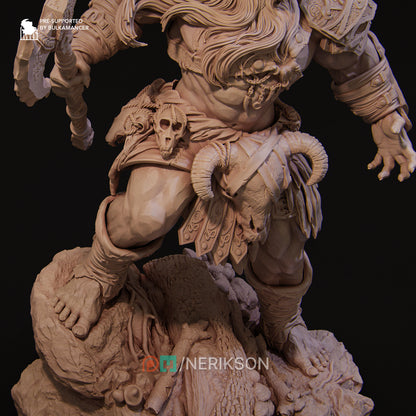 Frostborn stone giant fantasy resin figure