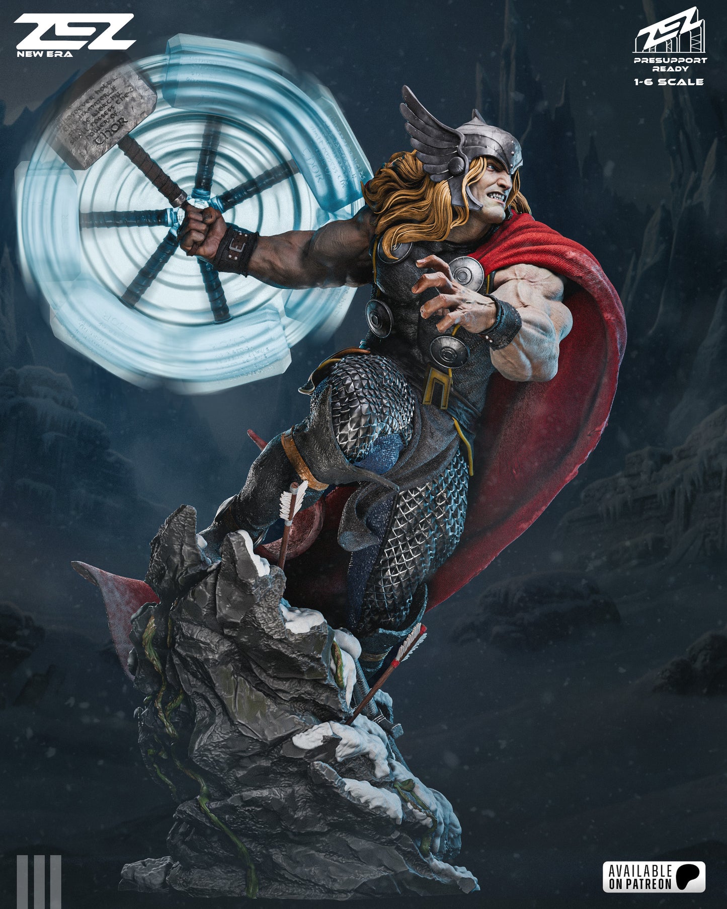 Thor superhero resin collectible unpainted kit