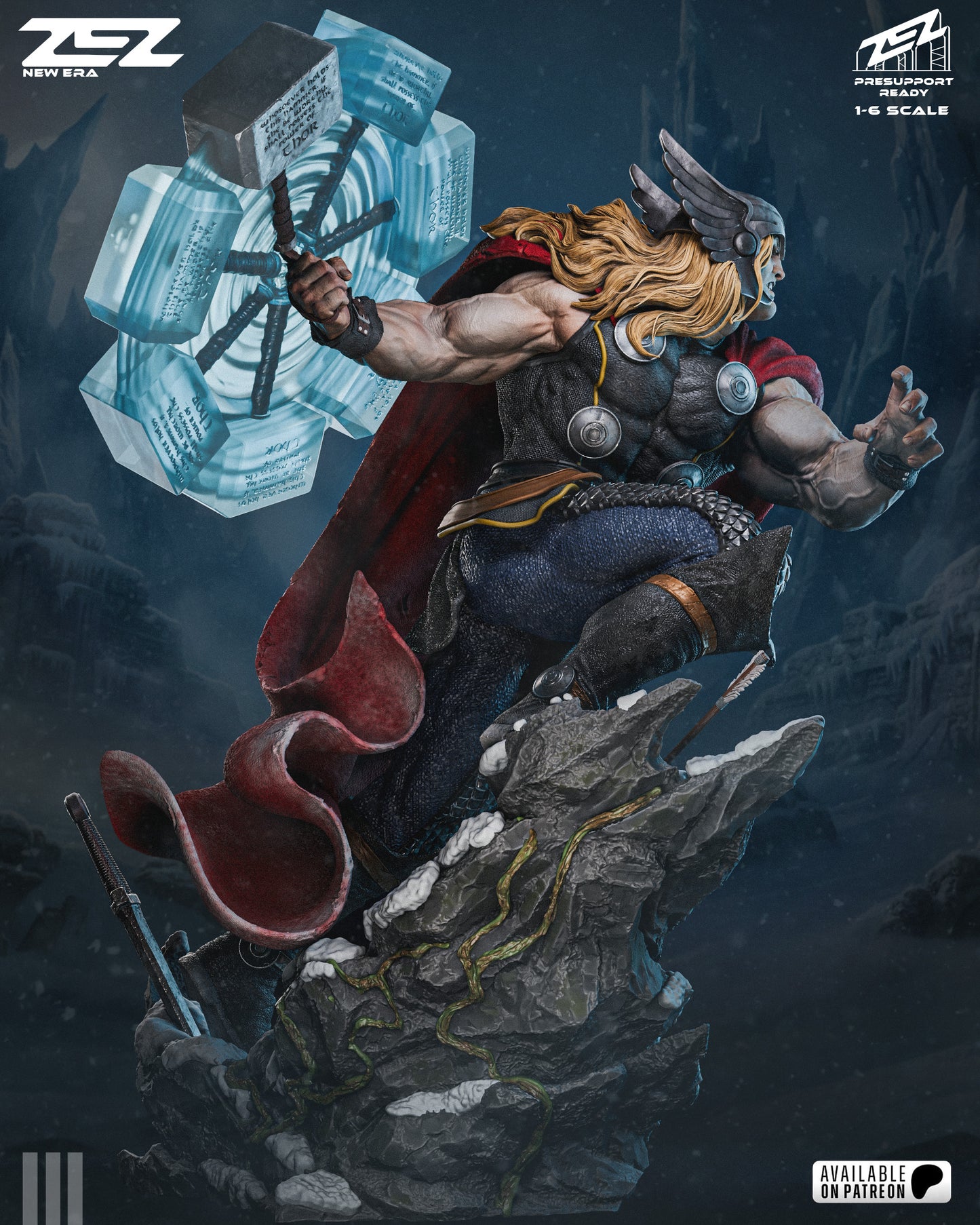 Thor superhero resin collectible unpainted kit