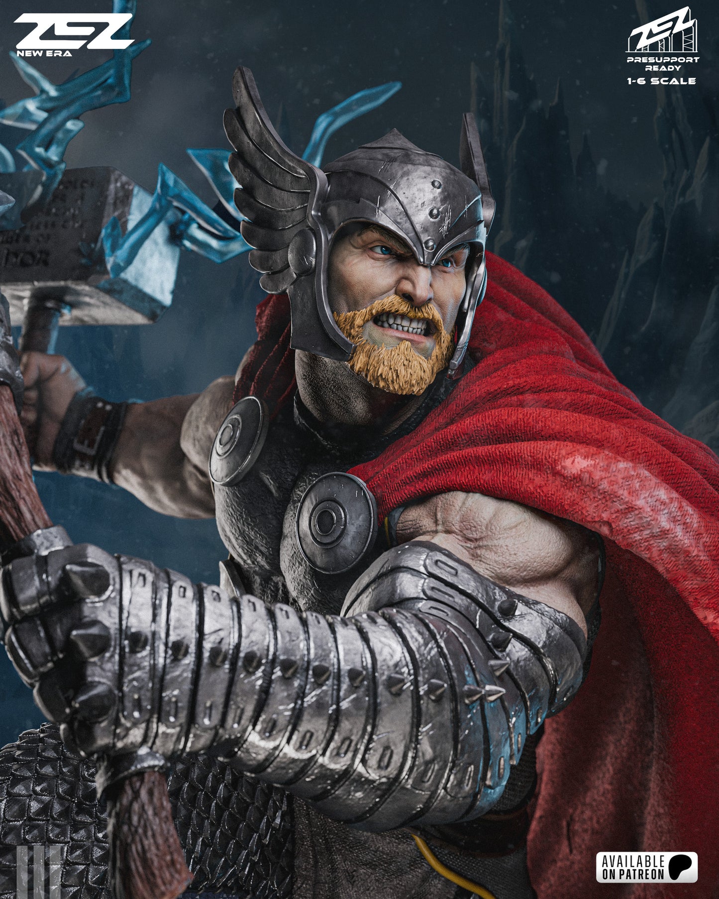 Thor superhero resin collectible unpainted kit